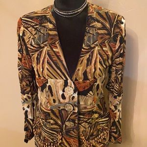 Platinum Petites 2 pc set jacket and skirt